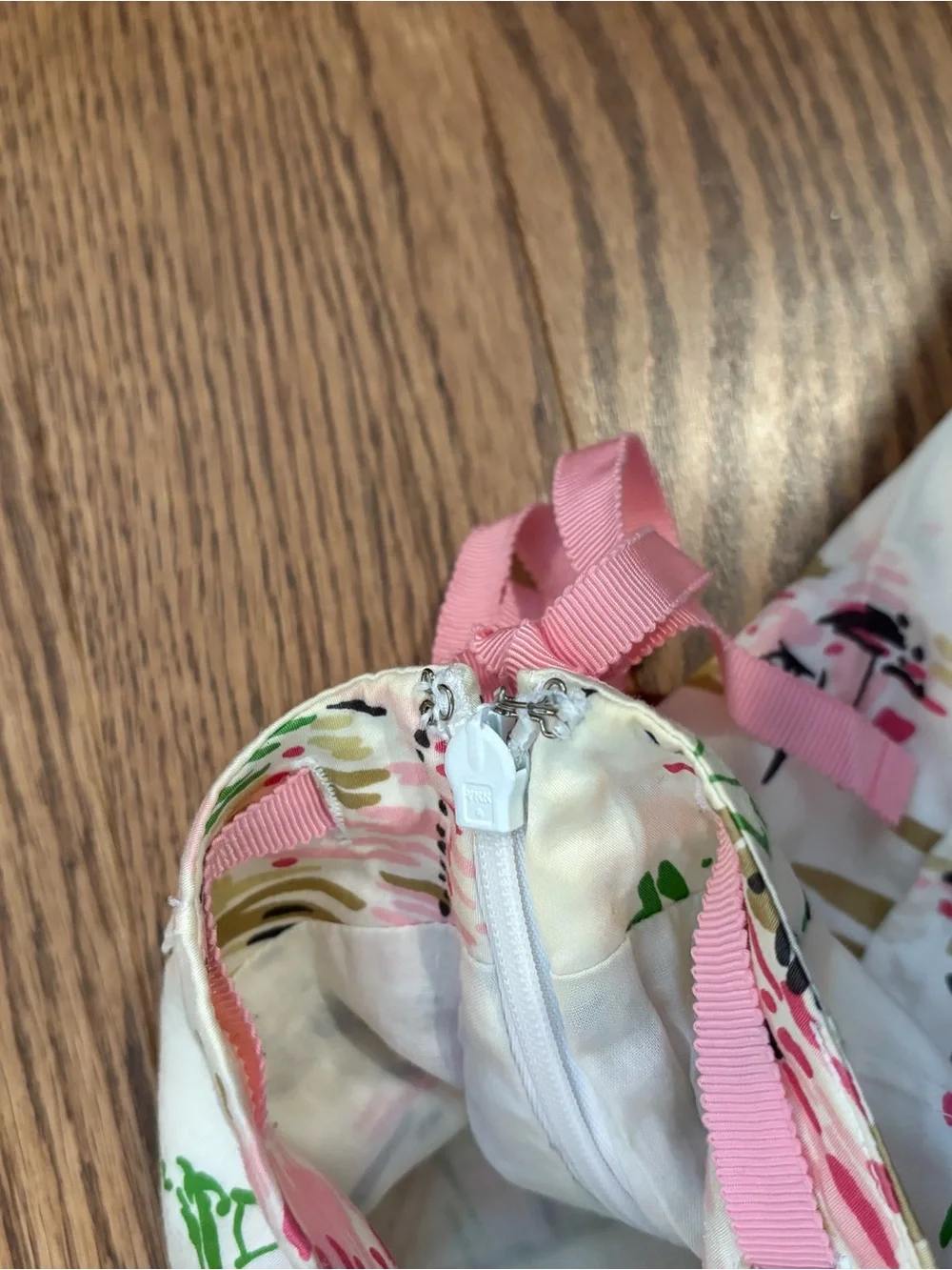 Vintage J. Crew Pink & Green Sailboat Print Wrap Skirt
